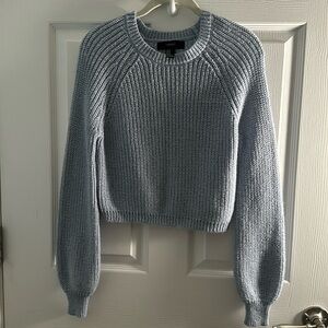 Forever 21 cropped sweater blue